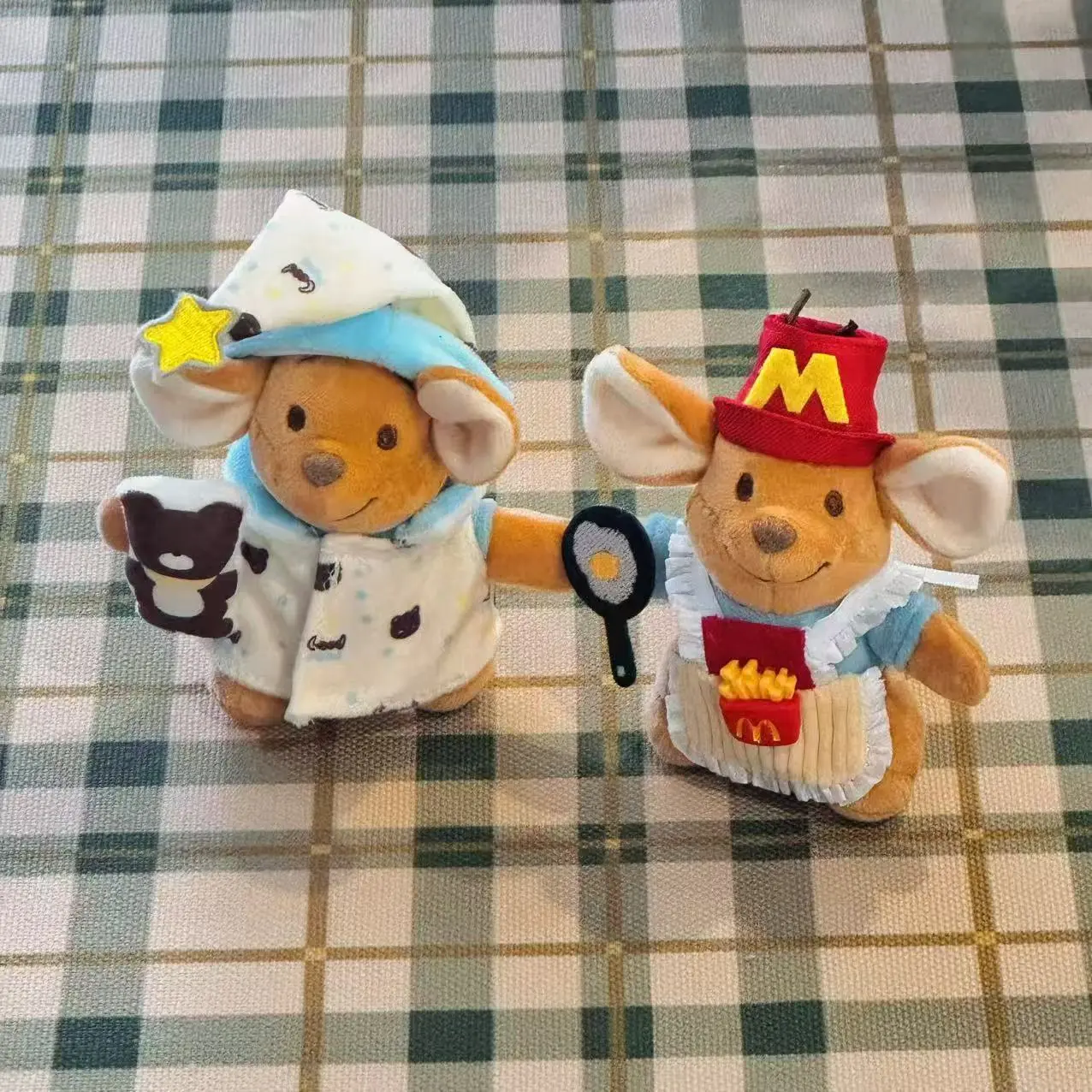 Cartoon Roo Standing Cotton Doll Mouse Hundred Acre Garden Wallaby Plush Pendant Keychain Cute Ornament Birthday Gift