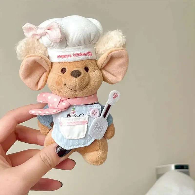 Cartoon Roo Standing Cotton Doll Mouse Hundred Acre Garden Wallaby Plush Pendant Keychain Cute Ornament Birthday Gift