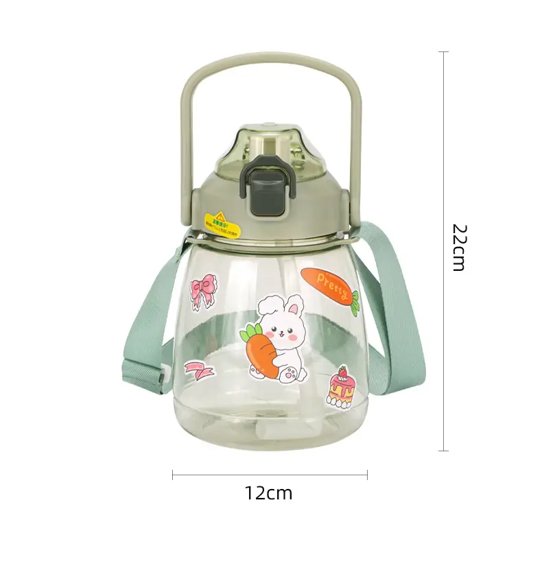 Tralalero Tralala Water Bottle with Straw Tungtung Sahur Brainrot Cup 1300ML High-capacity Outdoor Sport Mug Kids Gift Hot Sales