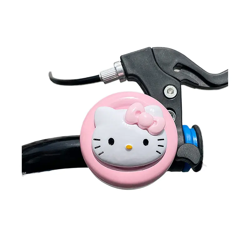 Sanrio Hello Kitty Bike Bell Anime Children Balance Car Bicycle Hand Press Bell Cute Cycling Ring for Handlebar Bike Accessories
