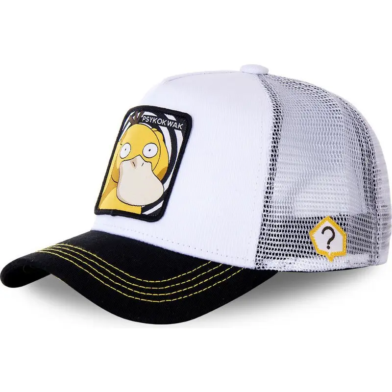 Pokemon High Quality Embroidery Baseball Cap Pikachu Gengar Snorlax Psyduck Anime Adjustable Breathable Mesh Hat Cosplay Gifts