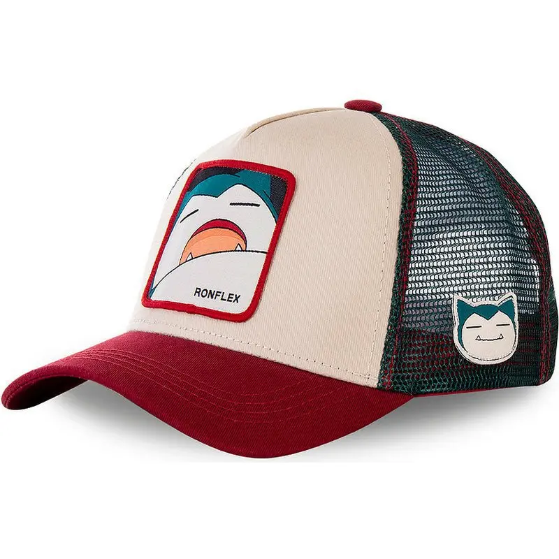 Pokemon High Quality Embroidery Baseball Cap Pikachu Gengar Snorlax Psyduck Anime Adjustable Breathable Mesh Hat Cosplay Gifts
