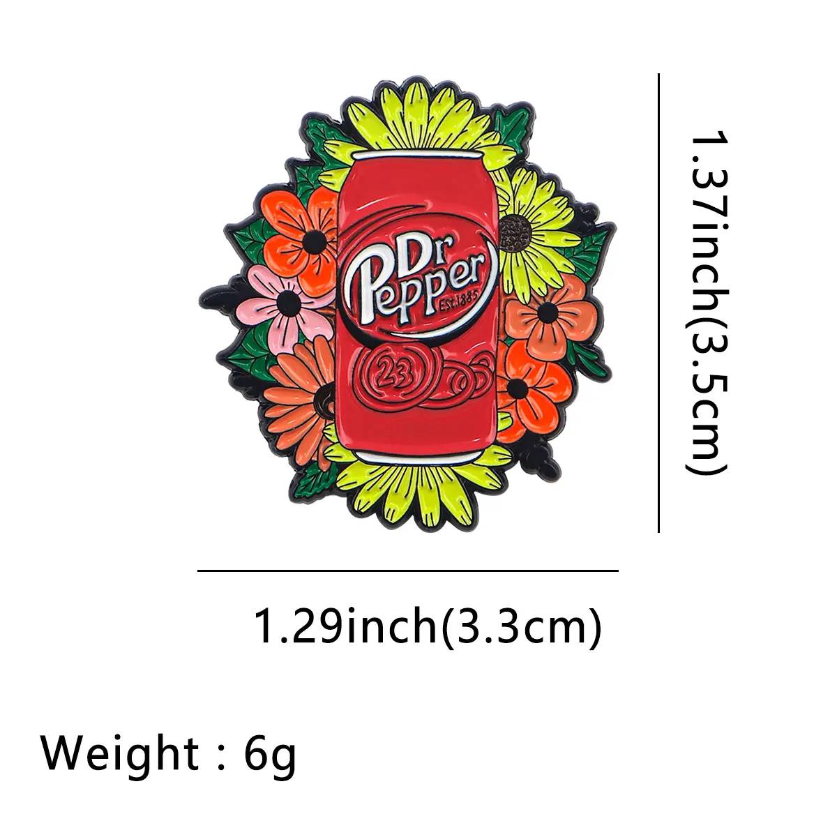 Soda Drink Enamel Pin Badges on Backpack Lapel Pins Brooches on Clothes Gifts for Friends Jewelry Accessories