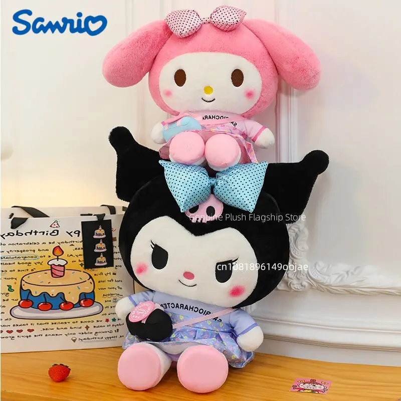 45/60/70/85 Big Size Sanrio My Melody Kuromi Hello Kitty Cartoon Anime Plush Stuffed Doll Room Decoration  Pillow Ornaments Gift