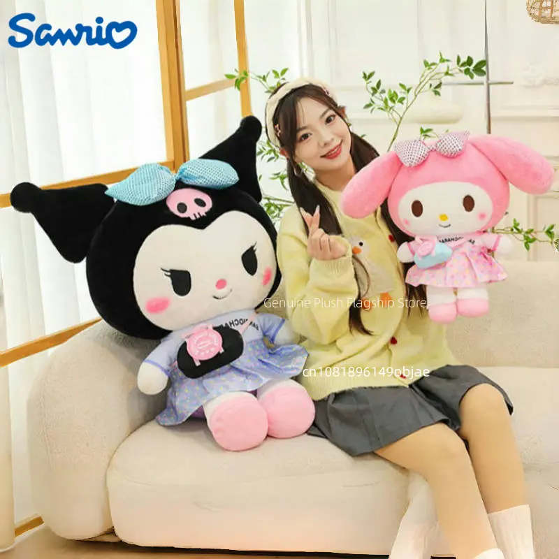 45/60/70/85 Big Size Sanrio My Melody Kuromi Hello Kitty Cartoon Anime Plush Stuffed Doll Room Decoration  Pillow Ornaments Gift