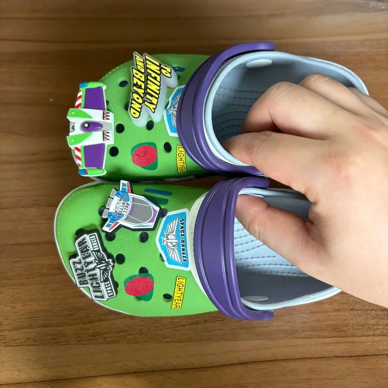 Cartoon Anime  Slippers Clogs Kids Shoes Kawaii Disney Toy Story Cute Cowboy Woody Beach Sandals Closed Toe Slip Ons Outdoor