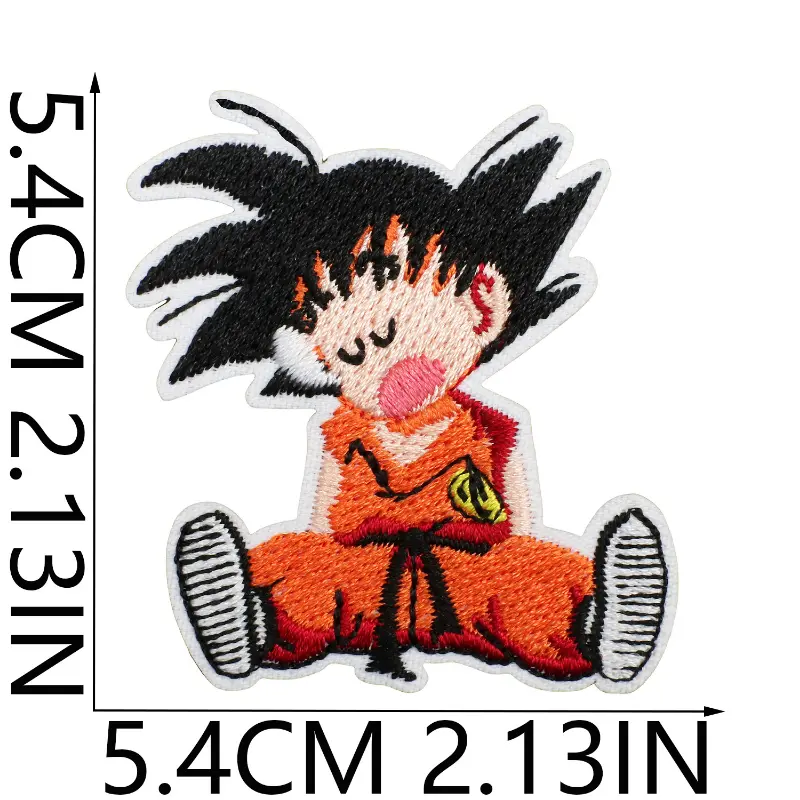 21pcs Dragon Ball Son Goku Embroidery Patches Anime DIY Applique Sewing Decorative Badges on Clothes Stickers Patch Accessories