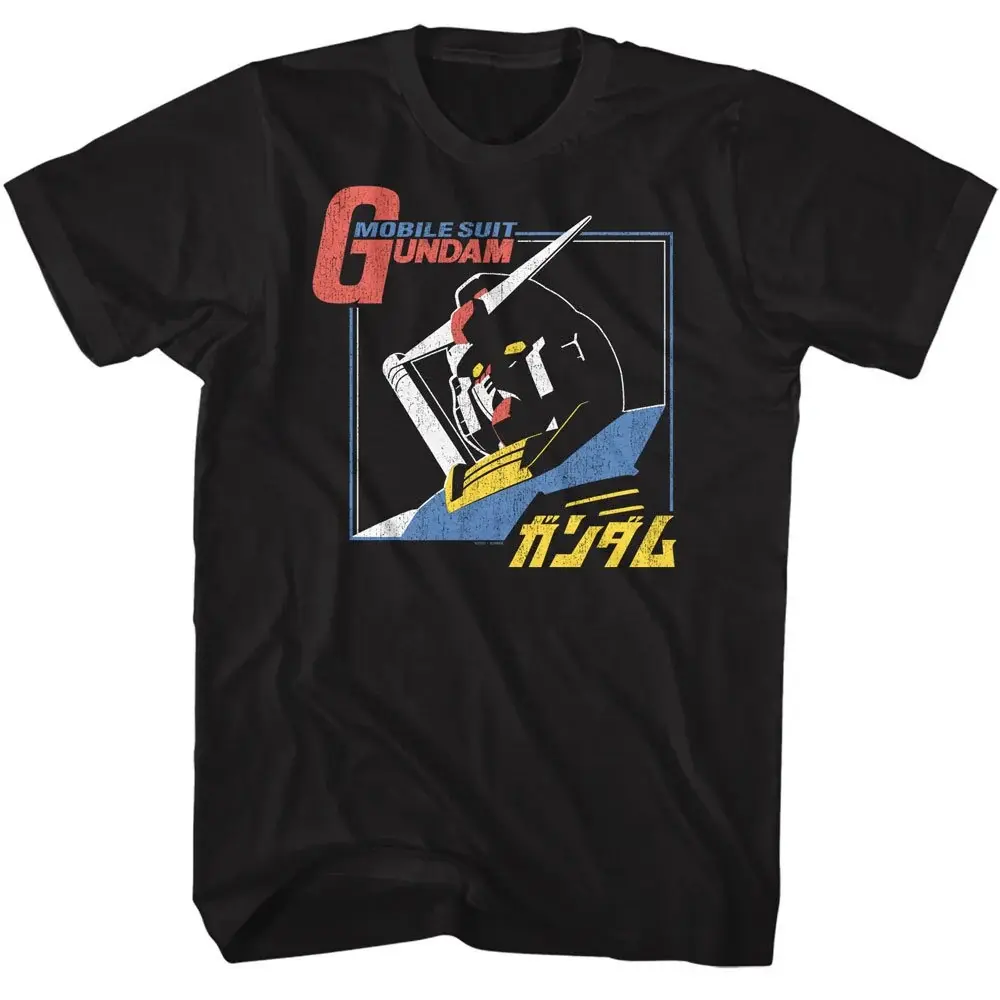 Summer Print T-Shirt Mobile Suit Gundam Harajuku Men Women Vintage Short Sleeve Casual Loose Oversized Fitness Comfortable Y2k