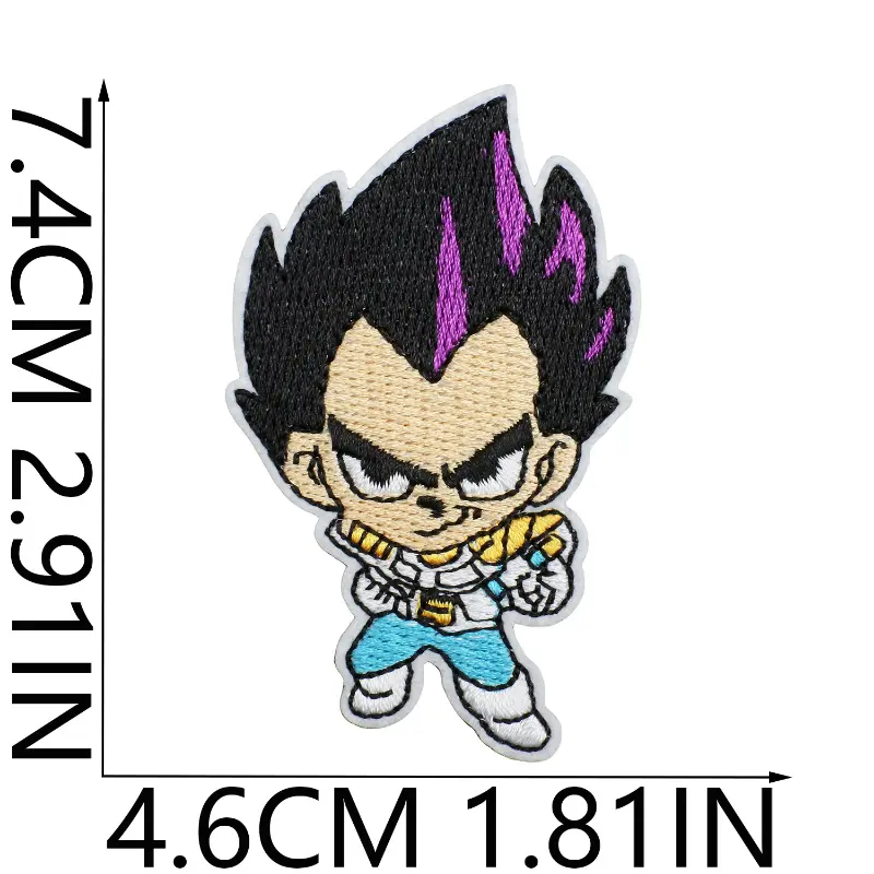 21pcs Dragon Ball Son Goku Embroidery Patches Anime DIY Applique Sewing Decorative Badges on Clothes Stickers Patch Accessories