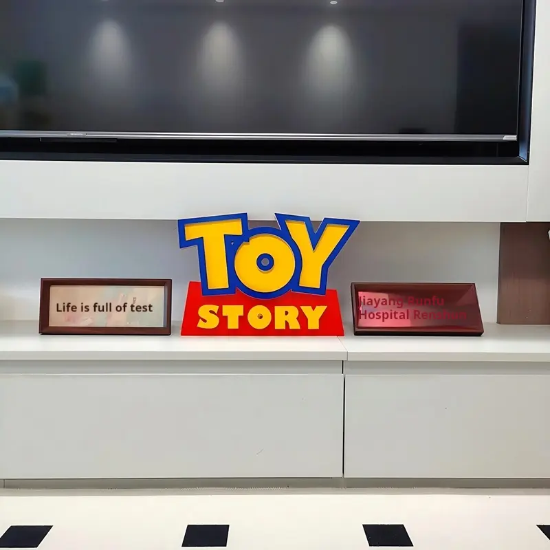 Cartoon Anime Toy Story Toy Story 3d Logo Signage Living Room Home Decor Children'S Room Cartoon Ornament Party Birthday Gift