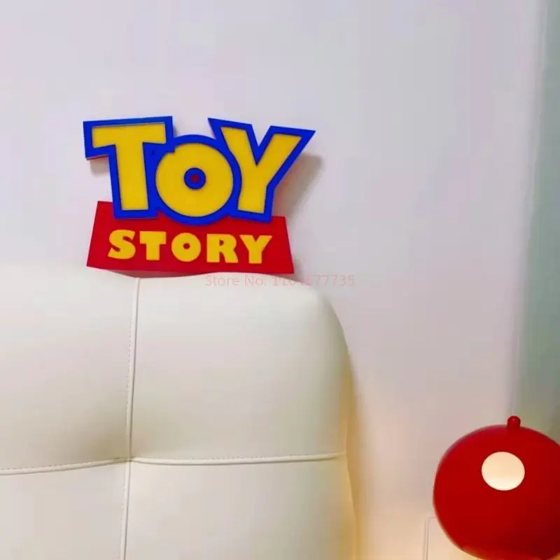 Cartoon Anime Toy Story Toy Story 3d Logo Signage Living Room Home Decor Children'S Room Cartoon Ornament Party Birthday Gift