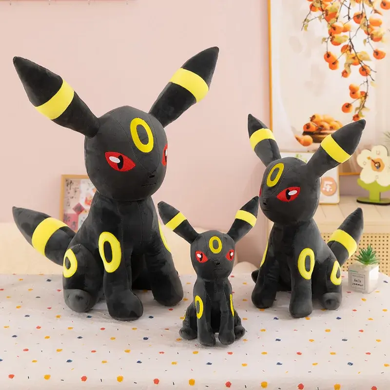 30-60cm Pokemon Umbreon Plush Toys Large Anime Doll Pillow Cartoon Eevee Pokemon Plushie Kawaii Plushie Gift for Kids Birthday