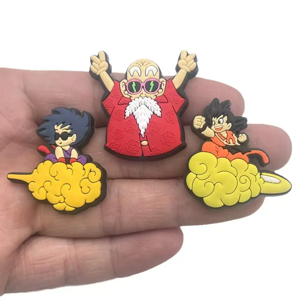 11 PCS Cartoon Dragon Ball Shoes Flower Decorative Buckle Personality DIY Garden Shoe Buckle Accessories