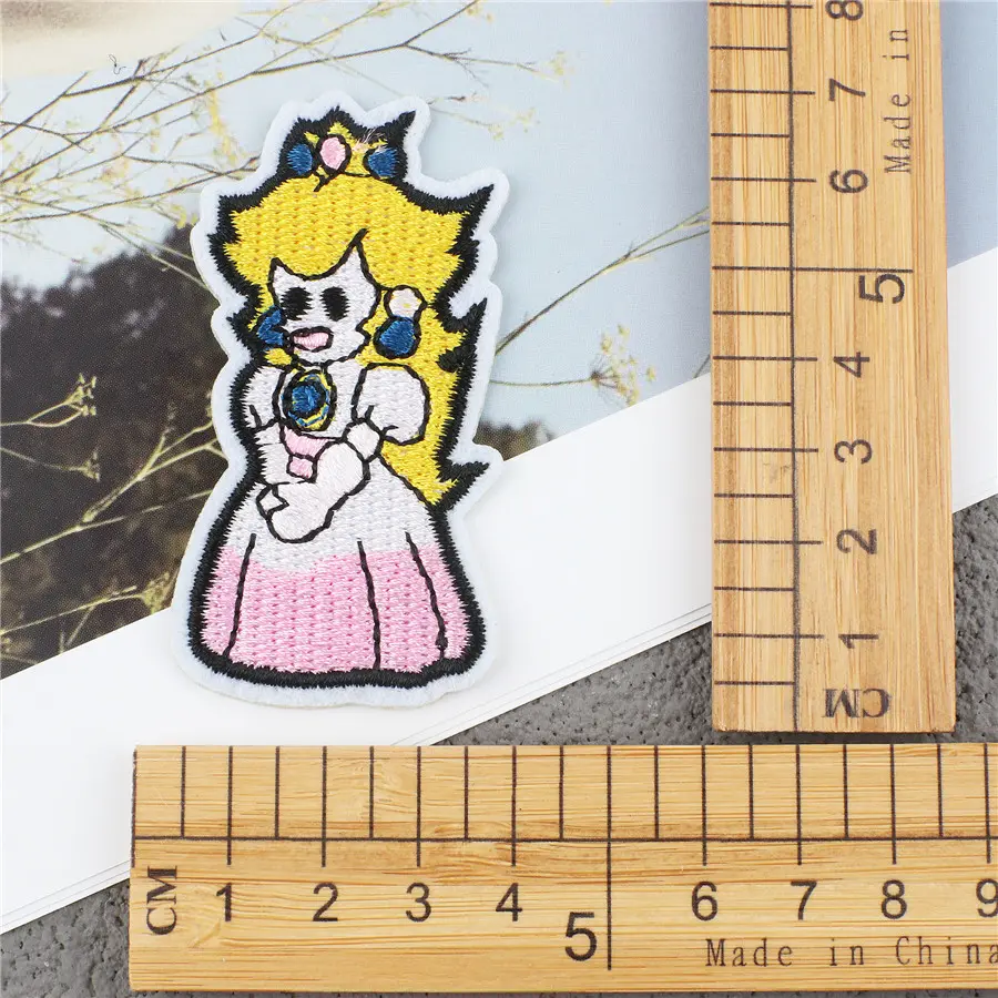 1pc Cute Cloth Patch Clothes Cartoon DIY Yoshi Luigi Sticker Sew on Embroidery Patches Applique Iron on Clothing
