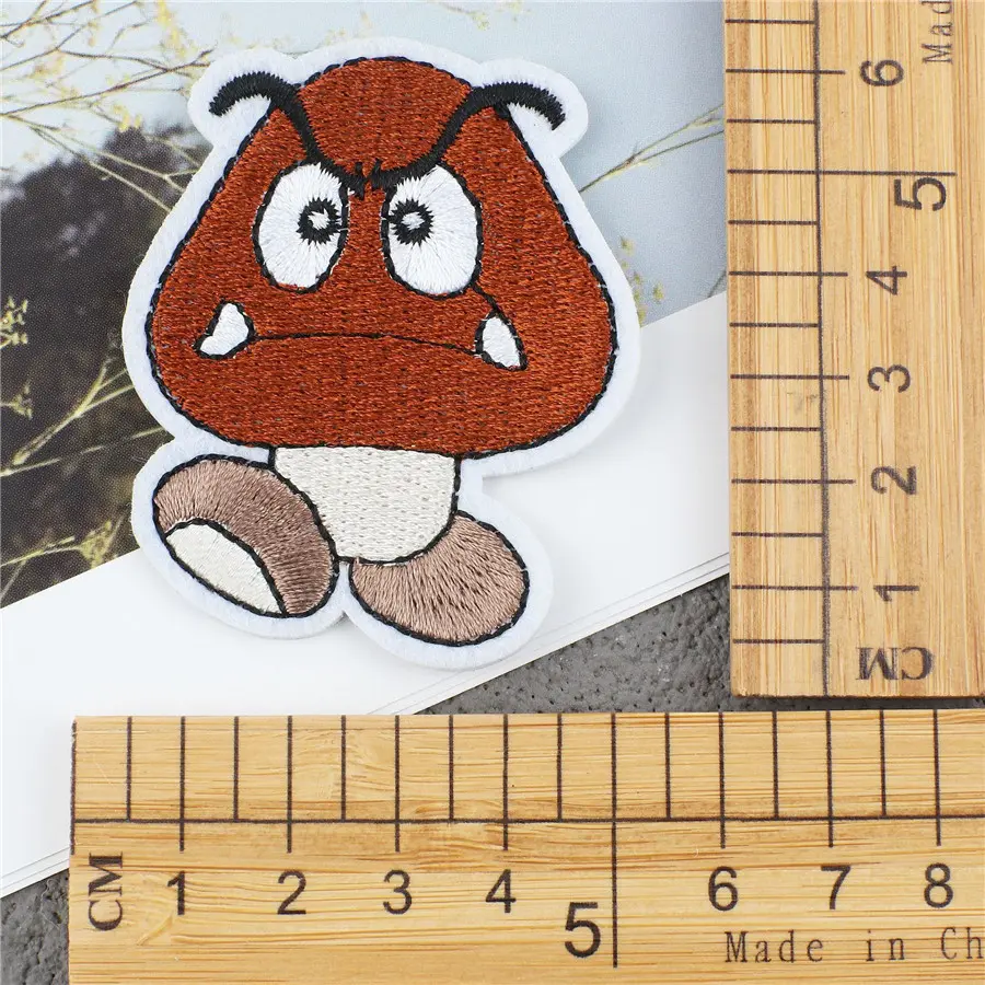 1pc Cute Cloth Patch Clothes Cartoon DIY Yoshi Luigi Sticker Sew on Embroidery Patches Applique Iron on Clothing