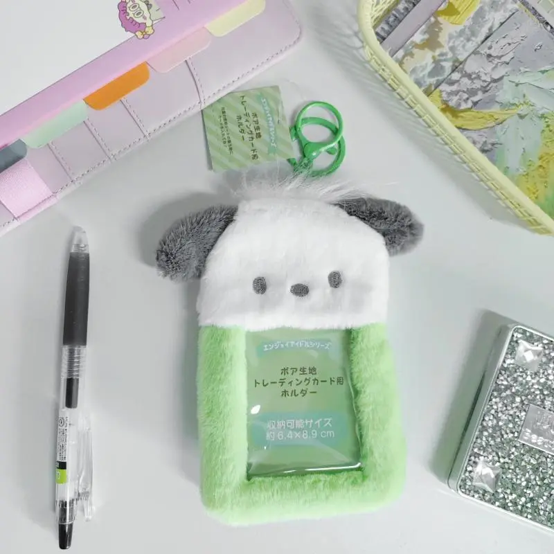 Sanrio Plush Toys Card Holders Kuromi Cinnamoroll Id Cards Kawaii Bag Pendant Photo Albums Keychains Accessories Birthday Gifts