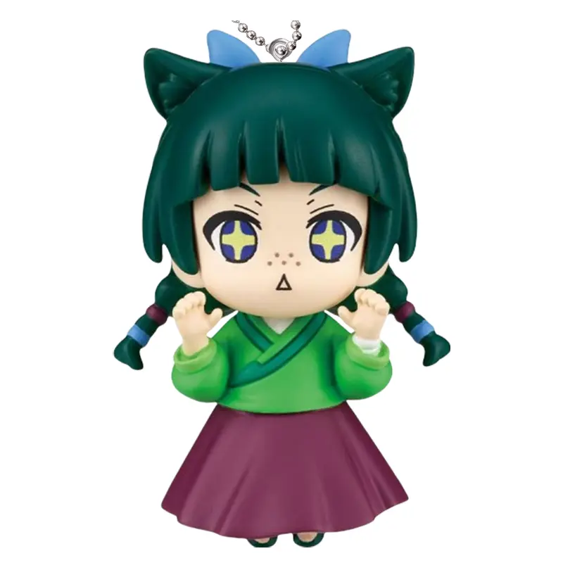 [In Stock] Japan Official The Apothecary Diaries 3d Charm - Cat & Renshi Bag Clip | Anime Gashapon Fashion Accessory