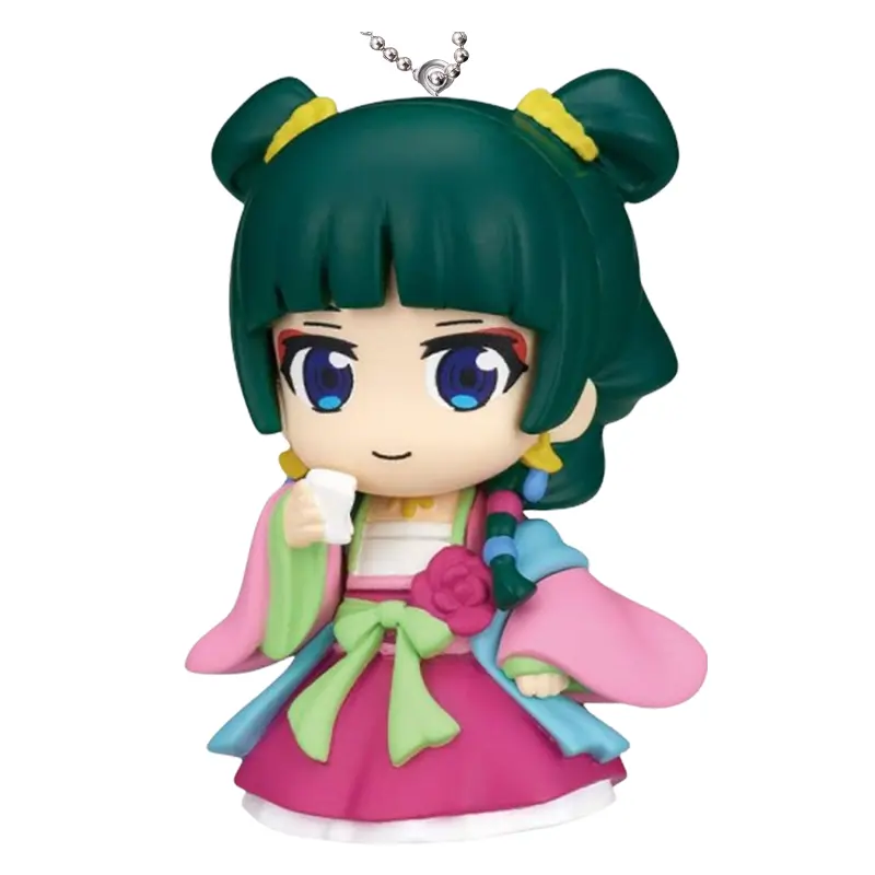 [In Stock] Japan Official The Apothecary Diaries 3d Charm - Cat & Renshi Bag Clip | Anime Gashapon Fashion Accessory