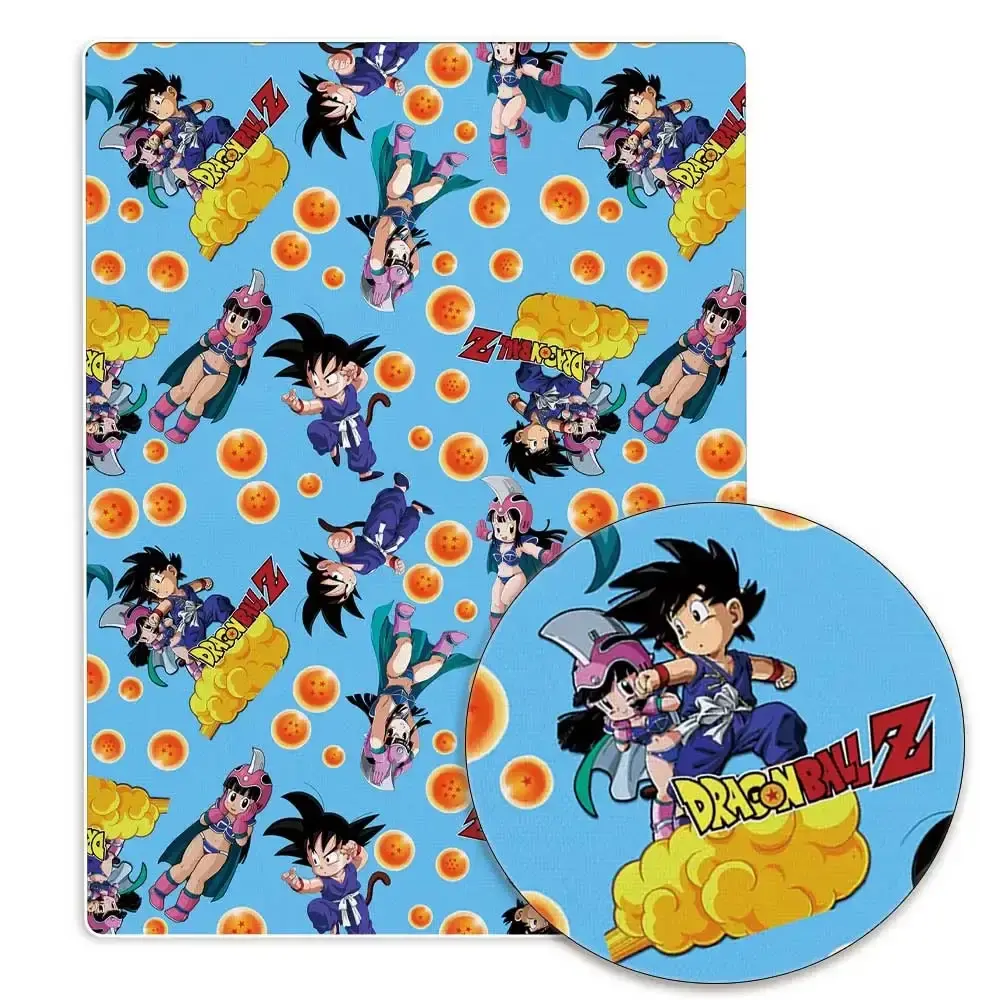 dragon ball Anime peripherals Fabric 140*50cm DIY Sewing Patchwork Quilting Baby Dress Printed Fabric Fabric Sewing Kids