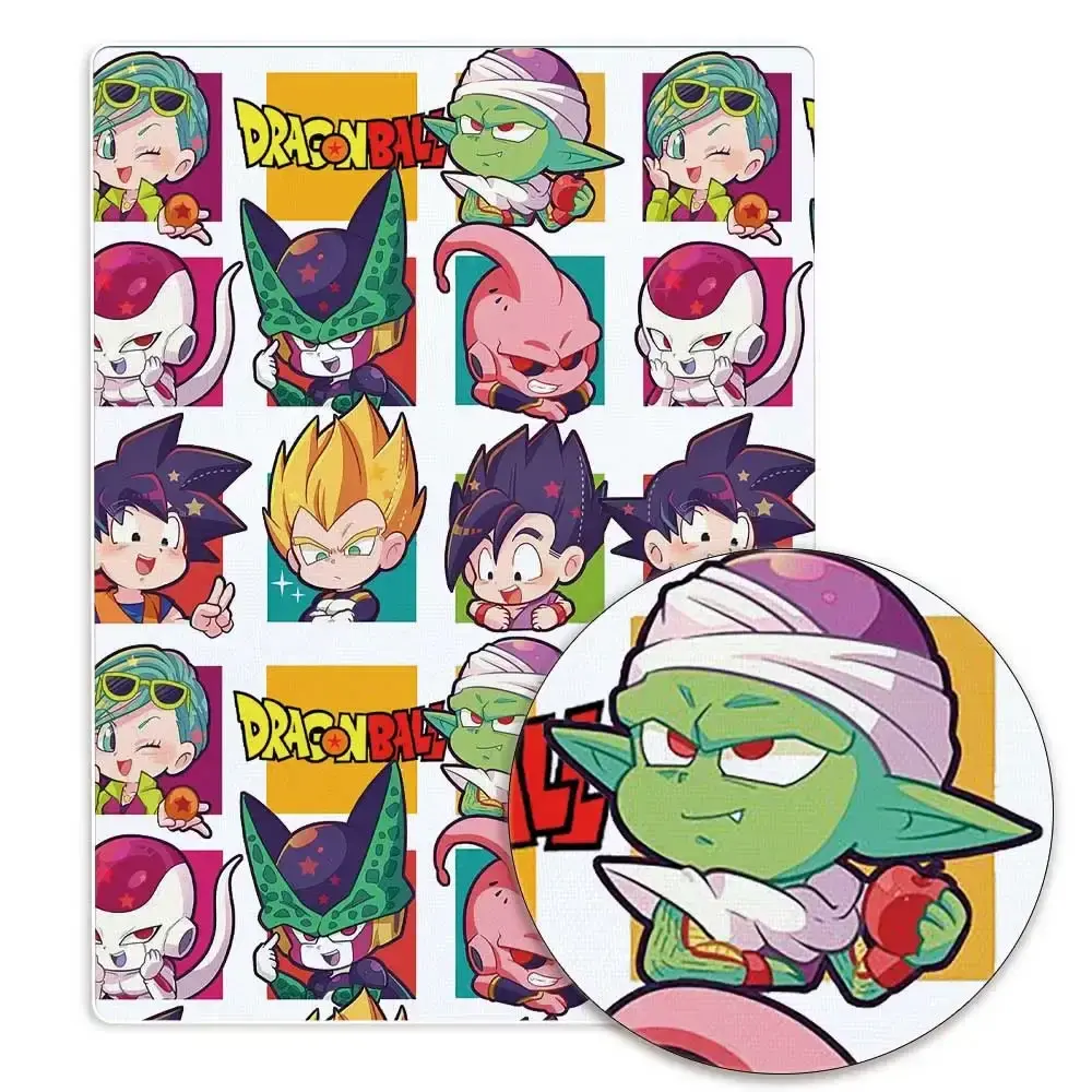 dragon ball Anime peripherals Fabric 140*50cm DIY Sewing Patchwork Quilting Baby Dress Printed Fabric Fabric Sewing Kids