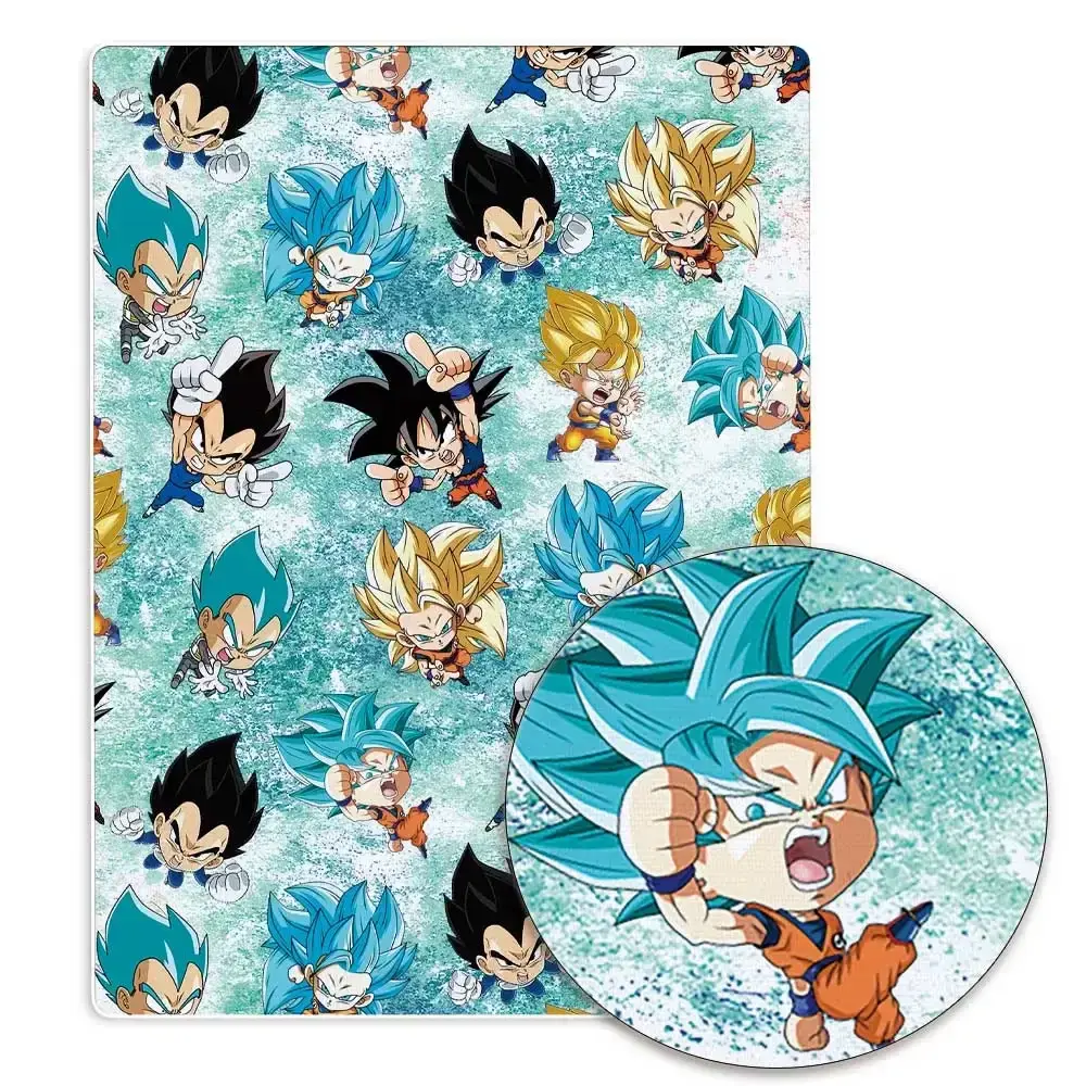dragon ball Anime peripherals Fabric 140*50cm DIY Sewing Patchwork Quilting Baby Dress Printed Fabric Fabric Sewing Kids
