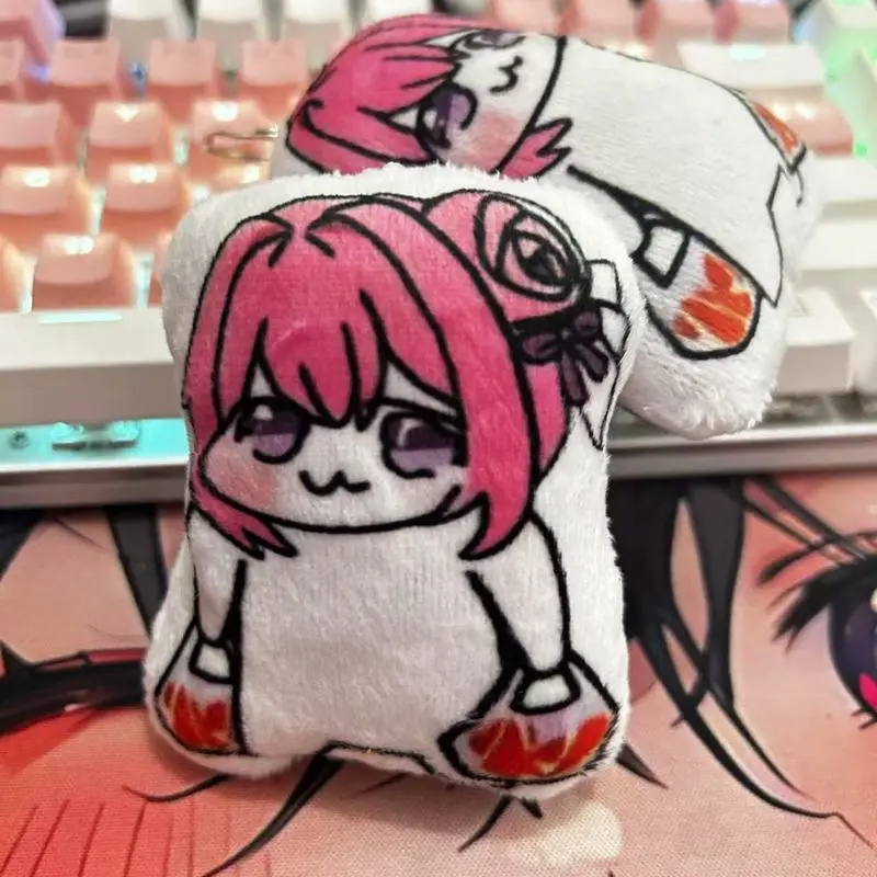 New In Stock NIKKE DORO Plush Keychain Anime Game Peripheral Vocal Pendant Toys Cute Cartoon Plush Bag Decoration Doll Kid Gifts