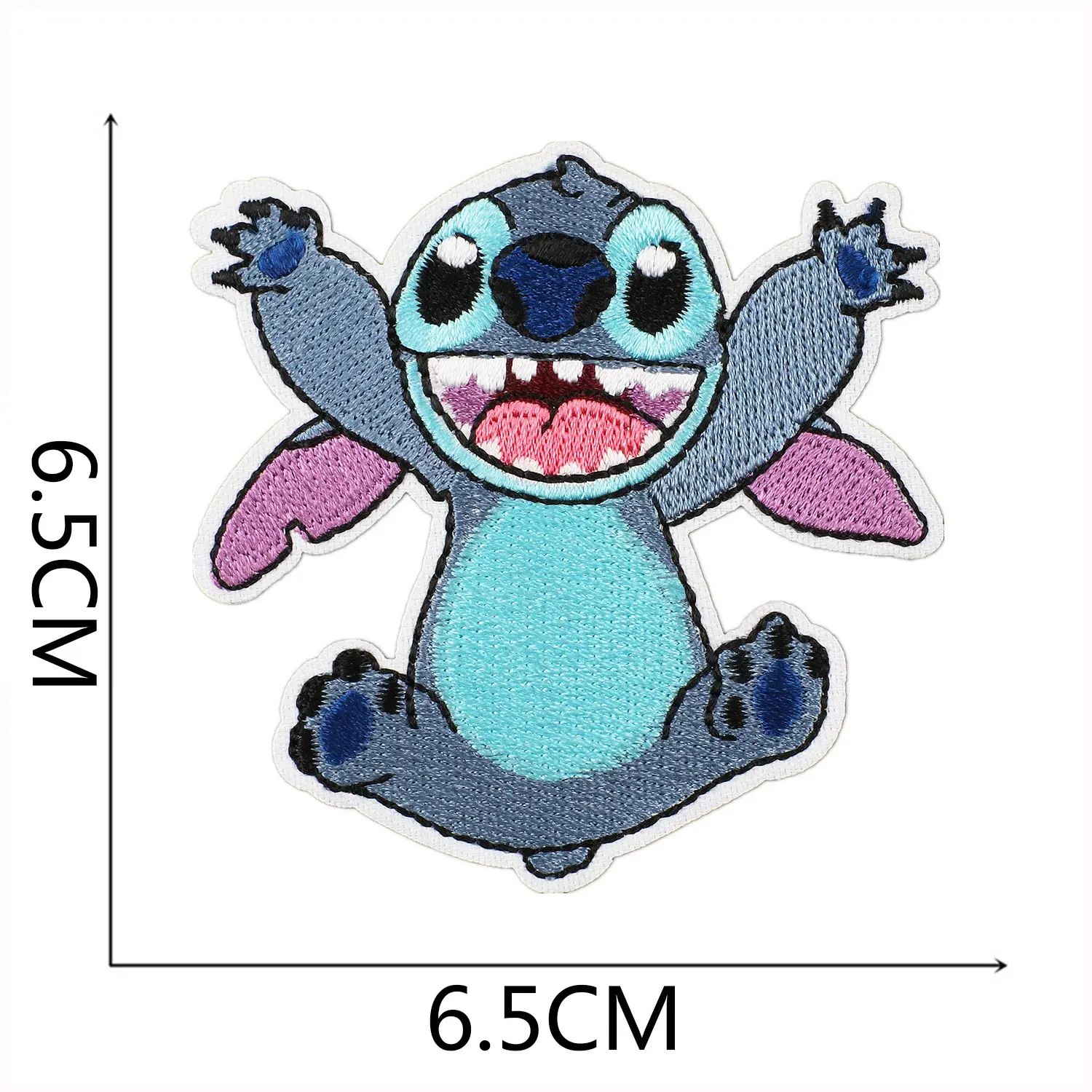 Disney Stitch Cartoon Patch for Clothing Travel Patche on Clothes DIY Fusible Patch Applqiue Embroidered Pacthes Iron on Patches