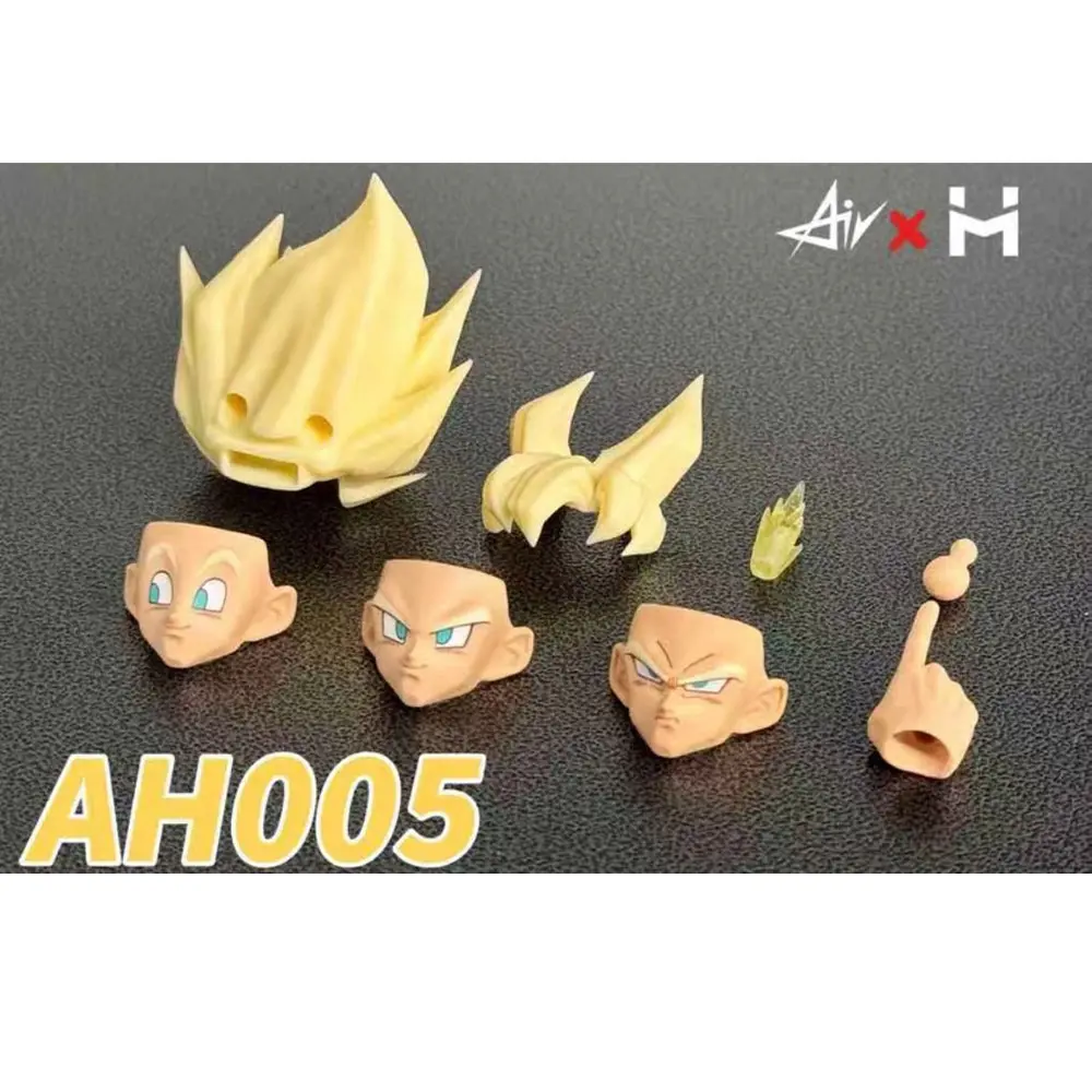 Hm Air Ah005 Dragon Ball Shf Full Power Son Goku Headsculpts Accessories Kit Anime Action Figure Toys Custom Figure Model Parts