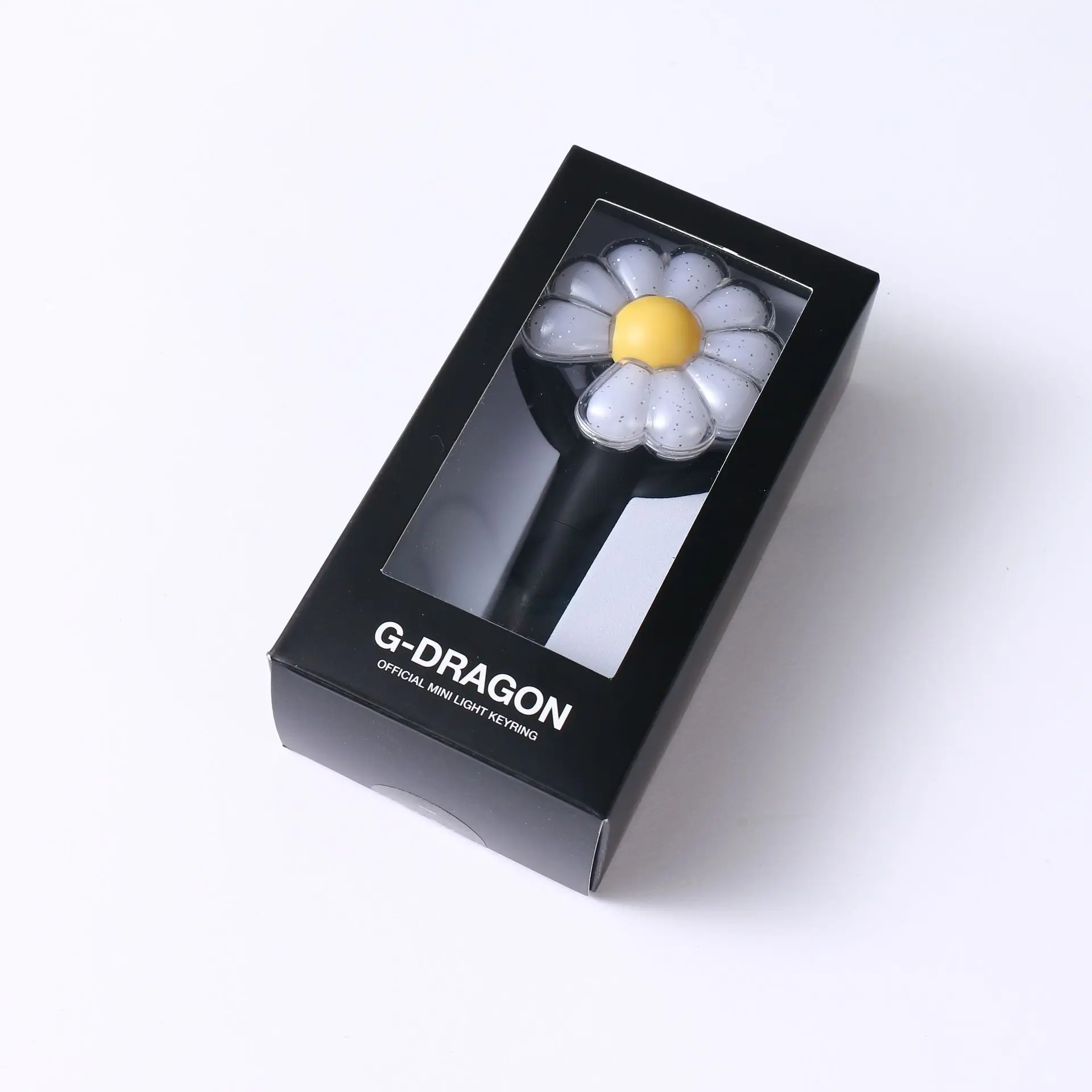 KPOP Idol G-Dragon Mini Daisy Lightstick Keychains Glow Acrylic Support Stick Key Ring Pendant Accessories GD Fans Gifts