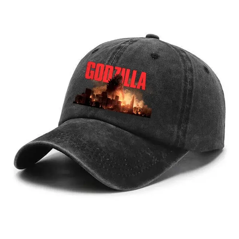 Godzilla Kong Baseball Caps for Men Women Anime Movie Cartoon Summer Sun Hats Outdoor Sport Retro Sunbonnet Adult Headgear Gifts
