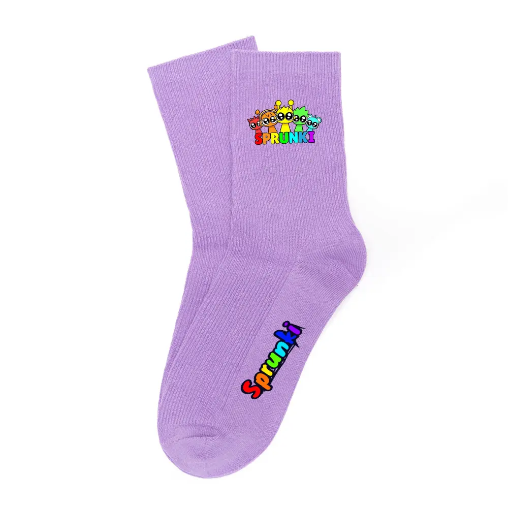 Sprunki Series Adult Socks Cartoon Printed Women Men Knitting Stockings New Game Casual Comfortable Accessories Birthday Gift