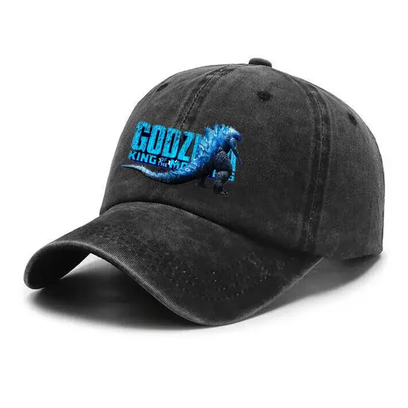 Godzilla Kong Baseball Caps for Men Women Anime Movie Cartoon Summer Sun Hats Outdoor Sport Retro Sunbonnet Adult Headgear Gifts