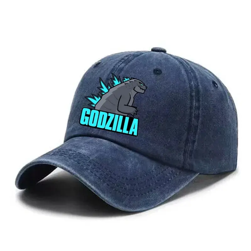 Godzilla Kong Baseball Caps for Men Women Anime Movie Cartoon Summer Sun Hats Outdoor Sport Retro Sunbonnet Adult Headgear Gifts