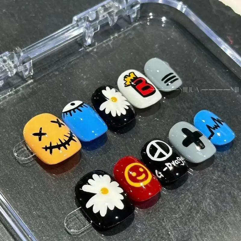 GD Hot selling Handmade Wearing Armor Original Love Bean Whitening Versatile Nail Art