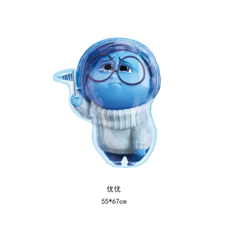 10 Styles Disney Inside Out Balloon Set Cartoon Joy Sadness Anger Foil Balloons Baby Shower Kids Birthday Party Decorations