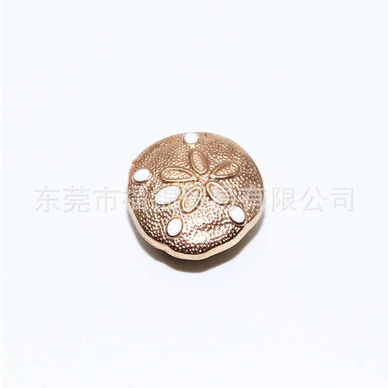 2024 New Gold Ocean Animals Starfish Shell Sea Screw Metal Shoe Charms for Women Girls Fashion Pearl Shoe Decorations Kids Gifts