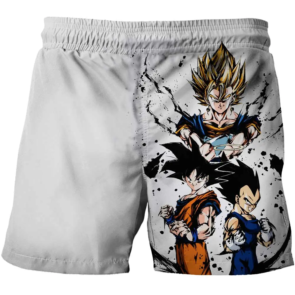 Japanese Cartoon Dragon Ball Z Children's Boys Shorts Beach Pants Summer Cartoon Cute Boys Beach Pants Shorts