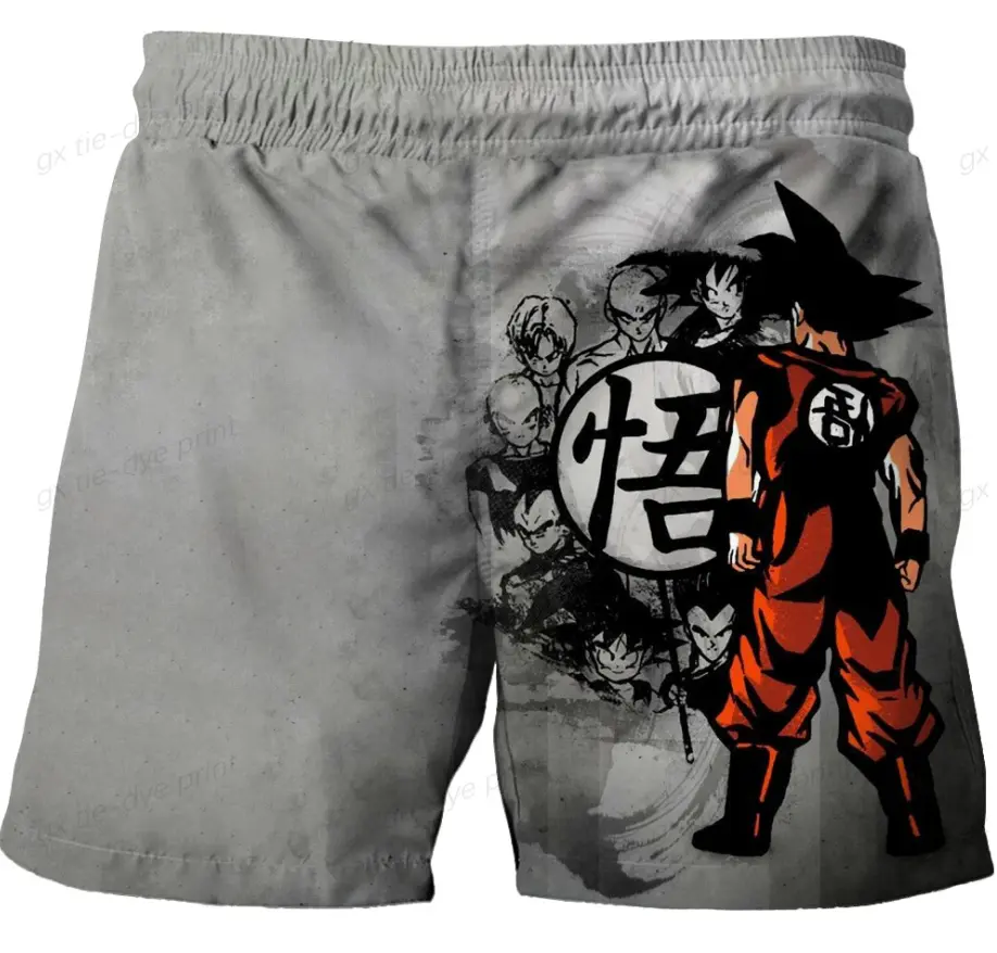 Japanese Cartoon Dragon Ball Z Children's Boys Shorts Beach Pants Summer Cartoon Cute Boys Beach Pants Shorts