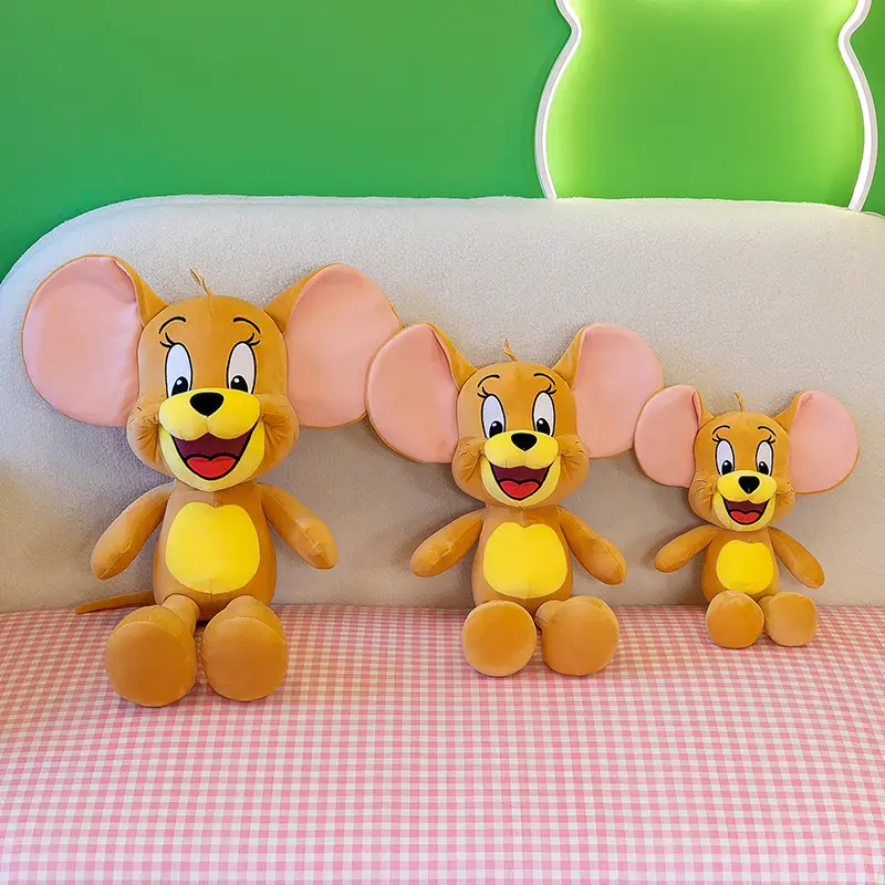 Cute Cat And Mouse Doll Cartoon Tom Cat Plush Doll Children's Companion Comfort Doll Jerry Mouse Gift