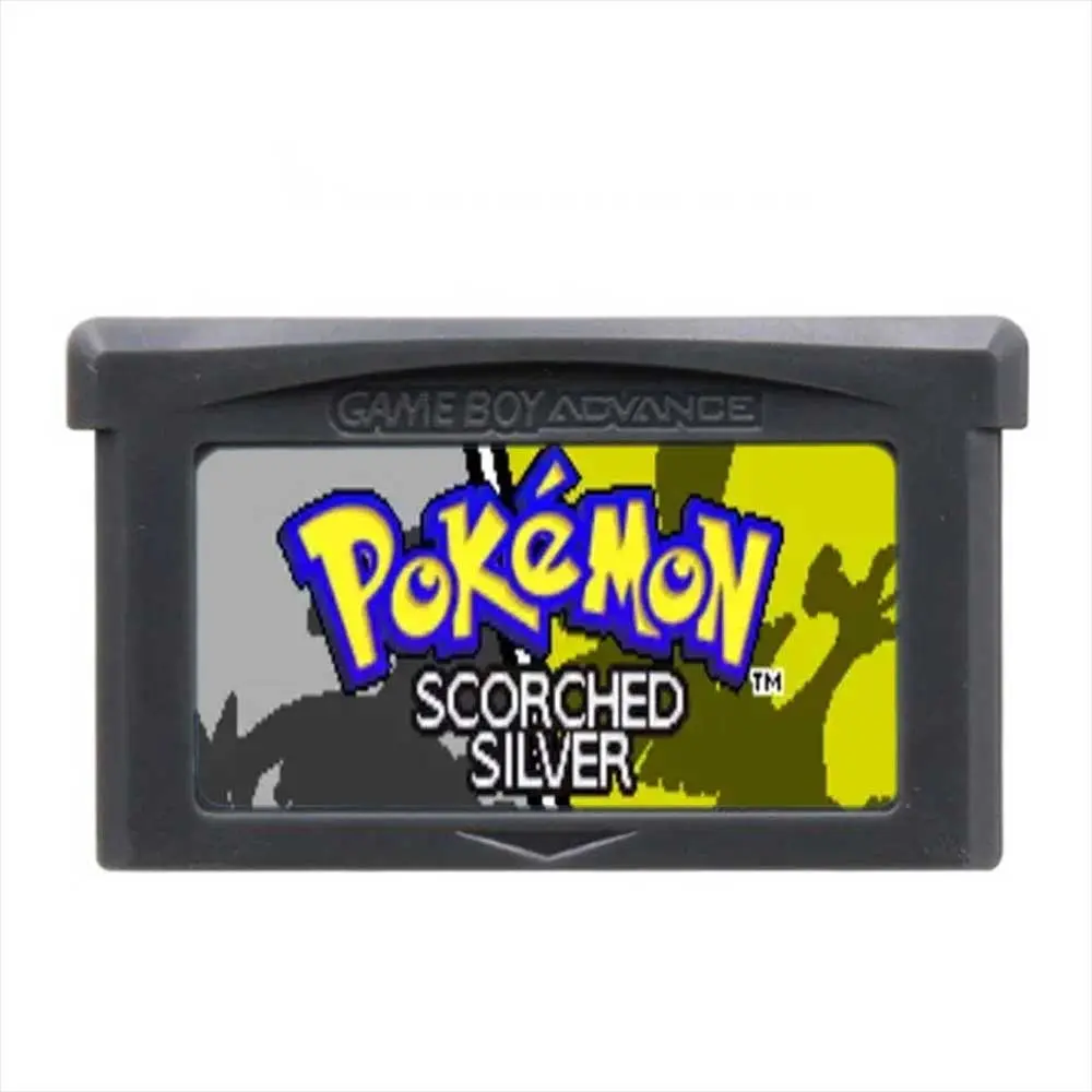 GBA RTC Pokemon Scorched Silver English Game Card