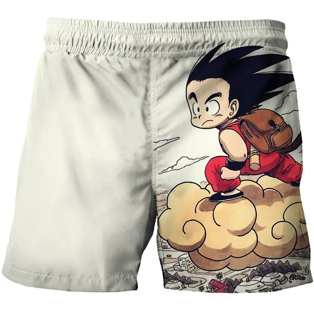Japanese Cartoon Dragon Ball Z Children's Boys Shorts Beach Pants Summer Cartoon Cute Boys Beach Pants Shorts