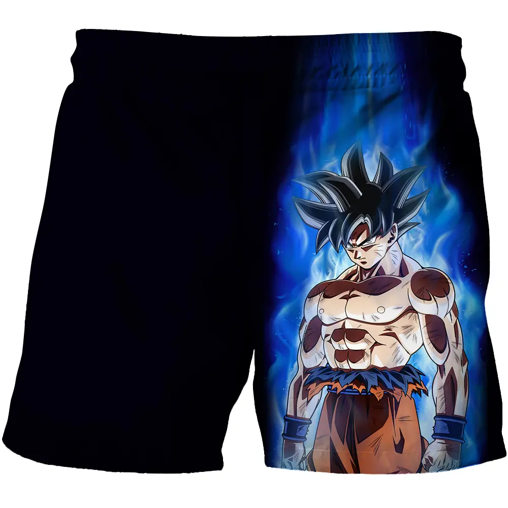 Japanese Cartoon Dragon Ball Z Children's Boys Shorts Beach Pants Summer Cartoon Cute Boys Beach Pants Shorts