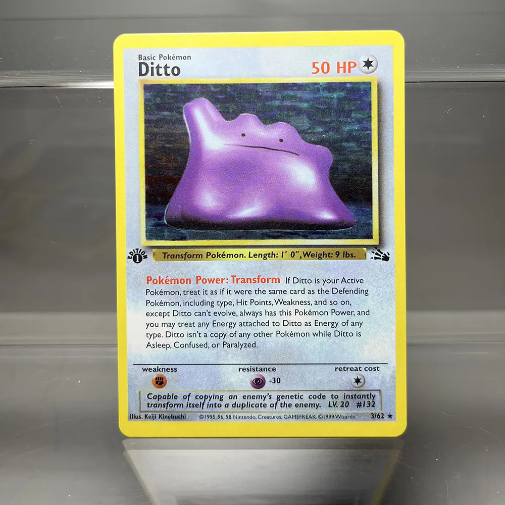 PKM Single Cards Fossil Gengar Dragonite 1st Edition Kabutops Lapras PTCG Proxy Cards Collection Battle Cards Toys Gifts