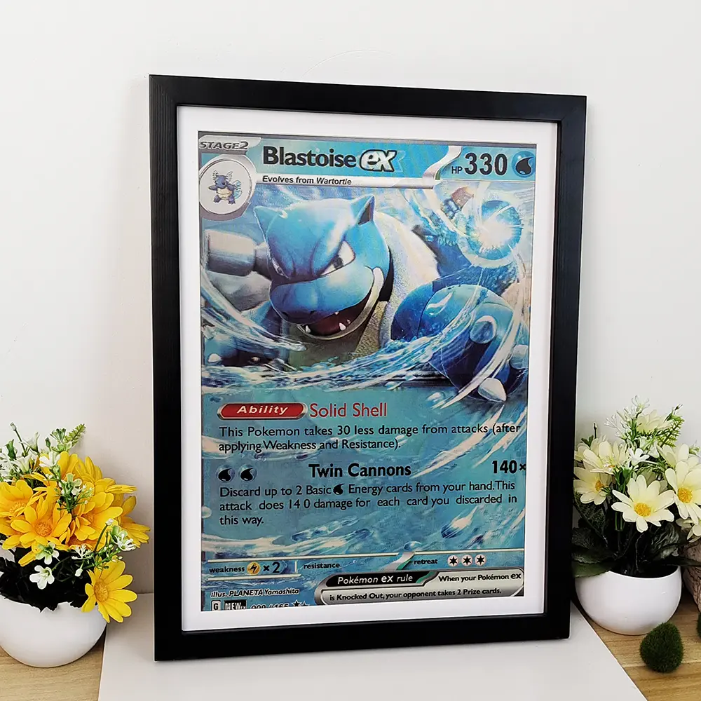 Anime Pokemon 3D Lenticular Poster Charizard Squirtle Bulbasaur amazing 3D Effects Wall Art Print(Without Frame)