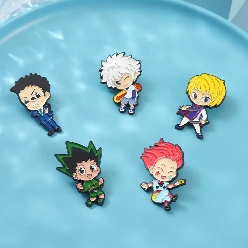HUNTERxHUNTER Funny Gon Freecss Hard Enamel Pin Cartoon Anime Fans Collect Badge Jewelry Unique Lapel Backpack Pins Jewelry Gift