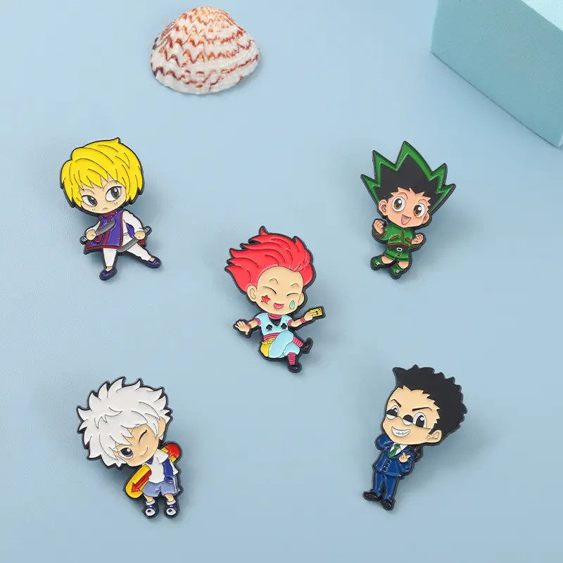 HUNTERxHUNTER Funny Gon Freecss Hard Enamel Pin Cartoon Anime Fans Collect Badge Jewelry Unique Lapel Backpack Pins Jewelry Gift