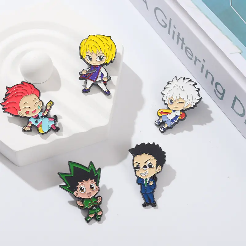 HUNTERxHUNTER Funny Gon Freecss Hard Enamel Pin Cartoon Anime Fans Collect Badge Jewelry Unique Lapel Backpack Pins Jewelry Gift