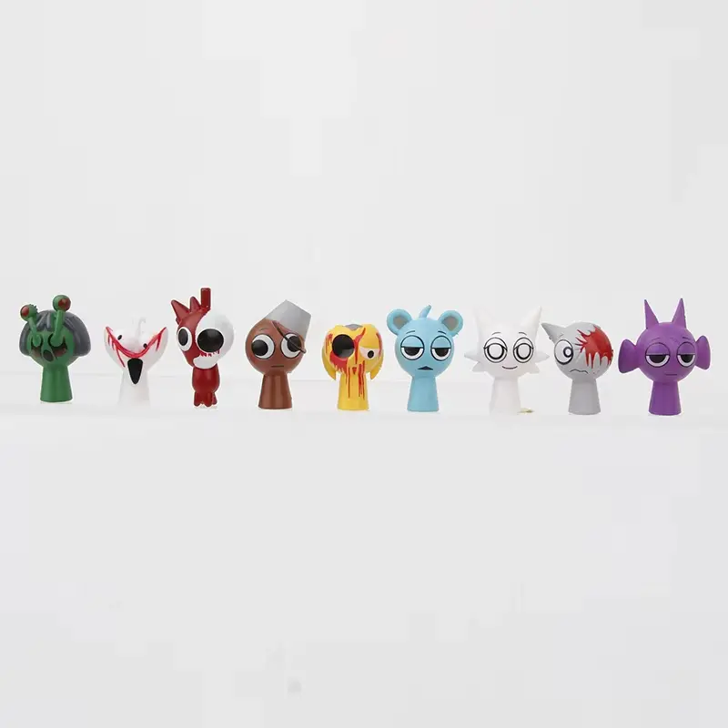 Hot 48pcs/Set Mini Sprunki Action Figure Toy Cartoon Movie Sprunki Wenda Model Doll Figurines Kids Gift