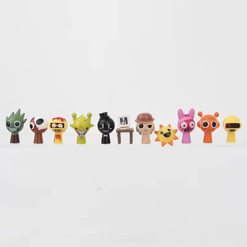Hot 48pcs/Set Mini Sprunki Action Figure Toy Cartoon Movie Sprunki Wenda Model Doll Figurines Kids Gift