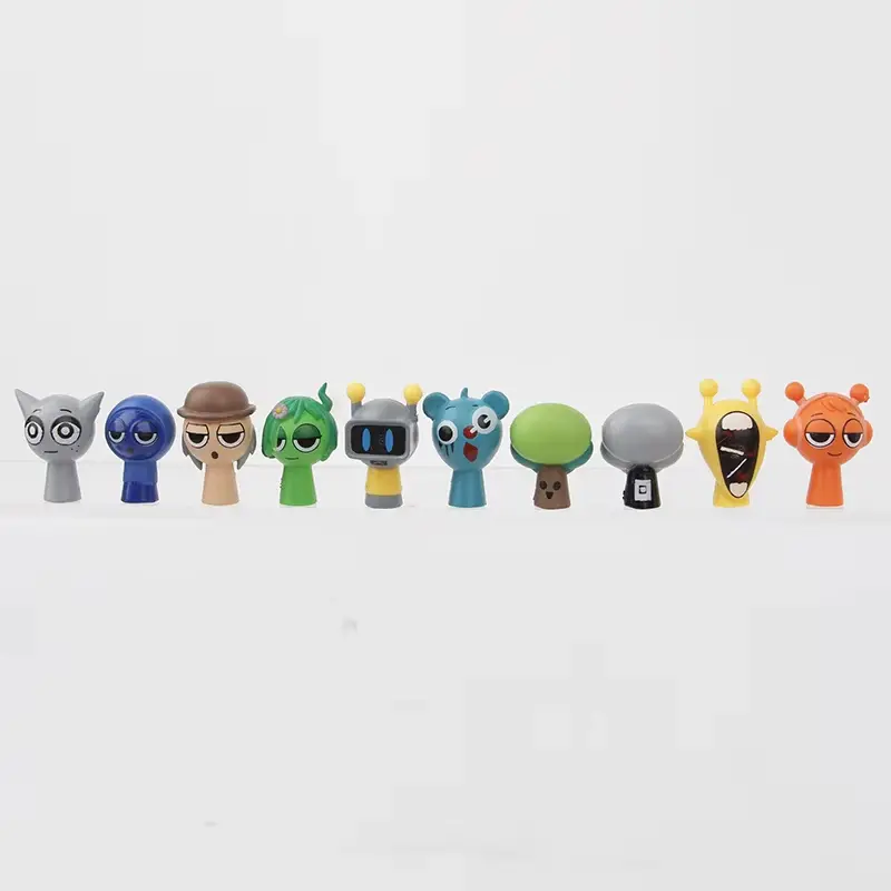 Hot 48pcs/Set Mini Sprunki Action Figure Toy Cartoon Movie Sprunki Wenda Model Doll Figurines Kids Gift